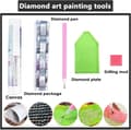 Miniatyrbild 5 av 8: OBOSOE Diamond Painting & Diamantmålning – 5D Full Drill DIY Väggdekor (30×40 cm), Månfall Landskapsmotiv