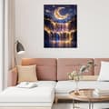 Miniatyrbild 6 av 8: OBOSOE Diamond Painting & Diamantmålning – 5D Full Drill DIY Väggdekor (30×40 cm), Månfall Landskapsmotiv