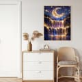 Miniatyrbild 8 av 8: OBOSOE Diamond Painting & Diamantmålning – 5D Full Drill DIY Väggdekor (30×40 cm), Månfall Landskapsmotiv