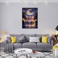 Miniatyrbild 2 av 8: OBOSOE Diamond Painting & Diamantmålning – 5D Full Drill DIY Väggdekor (30×40 cm), Månfall Landskapsmotiv