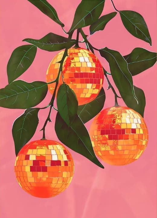 OBOSOE timanttimaalaus ja timanttimaalaus – 5D Full Drill DIY Art Kit (30×40 cm), oranssi disko aloittelijoille