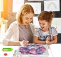Miniatyrbild 4 av 9: OBOSOE Diamond Painting & Diamantmålning – 5D Full Drill DIY Väggdekor (30×30 cm), Rosa Hortensia & Tomte