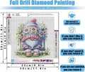Miniatyrbillede 5 af 8: OBOSOE Diamantmaleri & Diamantmaleri – 5D Fuld Drill DIY Kunst (30×30 cm), Gyngejulemand med prydplante