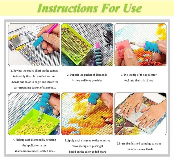OBOSOE Tomte med Blommor Diamantkonst - 5D Full Drill DIY Diamantmålning Kit (30x30 cm)