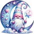 Pikkukuva 1 / 9: OBOSOE timanttimaalaus ja timanttimaalaus – 5D-täyspora DIY Art Kit (35×35 cm), Moon Santa Motif seinäkoristeluun