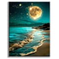 Pikkukuva 1 / 7: OBOSOE Diamond Painting - Moonlight Beach 5D DIY timanttimaalaus, 30x40cm