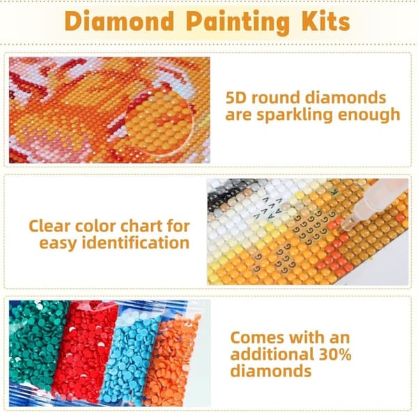 OBOSOE 5D Diamond Painting – Drakmotiv för Vuxna, Full Drill DIY Pärlbroderi (30x40 cm) – Fantasy Djurkonst till Väggdekoration