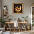 Pikkukuva 3 / 6: OBOSOE 5D helmikirjonta – Cat & Moon, Full Drill DIY (30x30 cm) – Kodikas eläinaihe seinälle