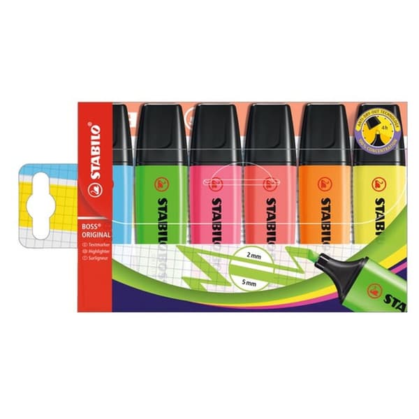 Fremhæver Stabilo 70/6 Plastik
