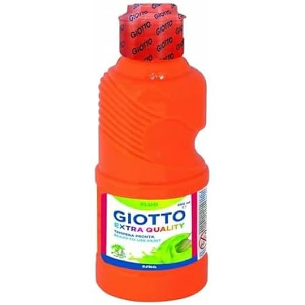 Tempera - GIOTTO - Fluo orange gouache - Set med 8 enheter