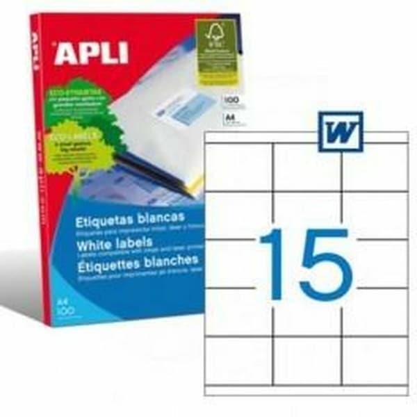 Liimat/etiketit Apli Labels 70 x 50.8mm 100 Levyt 70 x 50,8 mm