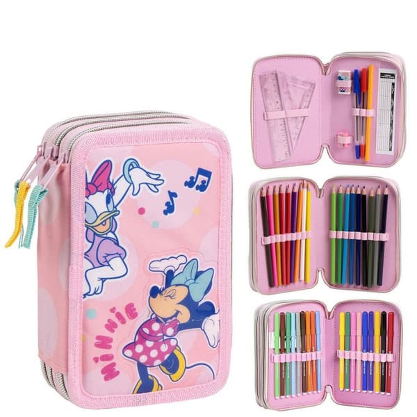Pennal med tilbehør Minnie Mouse 41 x 58 x 3 cm