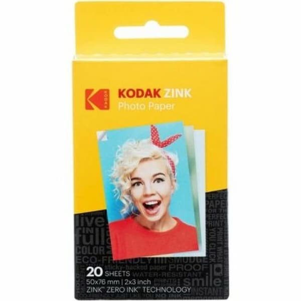 Pikakamerafilmi Kodak ZINK Photo Paper 20 Levyt