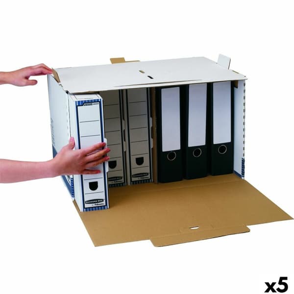 Filbox Fellowes    Blå Vit 5 antal (33,5 x 55,7 x 38,9 cm)