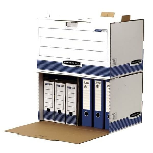 Filbox Fellowes Blå Vit 5 antal (33,5 x 55,7 x 38,9 cm)