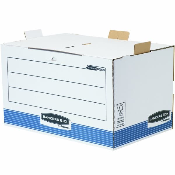 Filbox Fellowes Blå Vit 5 antal (33,5 x 55,7 x 38,9 cm)