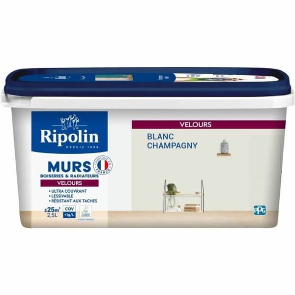 Akryylimaali Ripolin Valkoinen Akryyli 250 ml