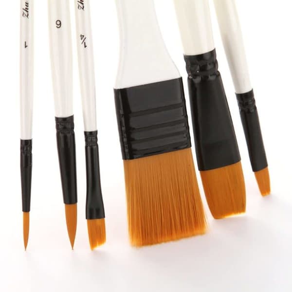 Cenpek Paint Set 10 delar Akryl Pensel Set med skrapa och svamp för nybörjare, proffs och konstnärer