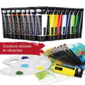 Miniatyrbild 2 av 4: Artina Paint Kit 27st Bergamo - 10 akrylfärger à 75ml, 4 metalliska färger, set med 10 penslar, 1 blandningspalett