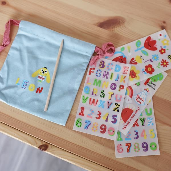 WOOPIE ART&FUN DIY KREATIV TASKE DEKORATIONSSÆT – BØRNENAVN