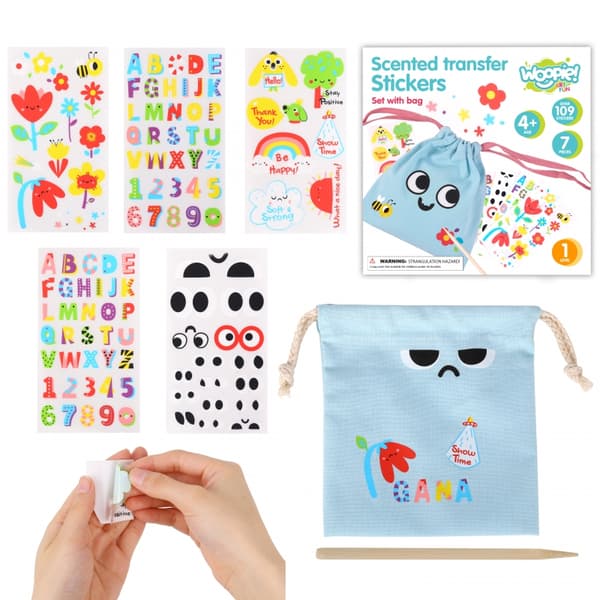 WOOPIE ART&FUN DIY KREATIV TASKE DEKORATIONSSÆT – BØRNENAVN