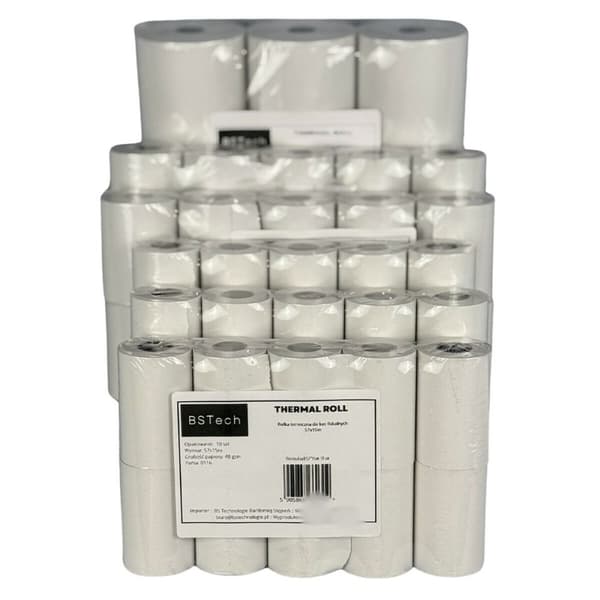 Termiskt Papper på Rulle Papier do kas fiskalnych 57x15m Vit 5,7 cm