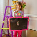 Miniatyrbillede 2 af 9: WOOPIE 3-i-1 magnetisk whiteboard med lysmaling