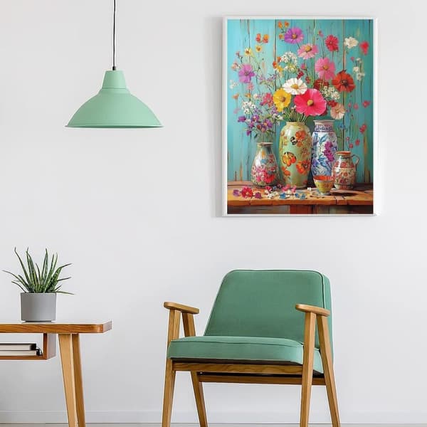 Bomclap 5D Flower Diamond Painting – Blommor DIY Diamanttavla Full Borr 30×40cm