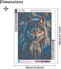 Miniatyrbild 2 av 7: Bomclap 5D Varg Diamond Painting – Dreamcatcher Diamanttavla för Nybörjare 30×40cm