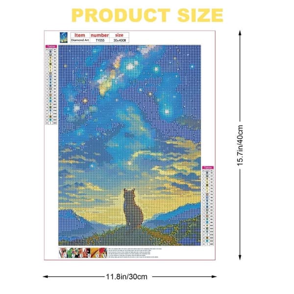 Bomclap Diamond Painting 6-pack – 5D Diamantmålning Full Drill Landskap (30x40 cm)