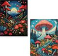 Pikkukuva 7 / 9: Bomclap Diamond Painting 2 kpl – 5D timanttimaalaus sieniaihe täysi pora (30x40 cm)