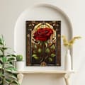 Miniatyrbillede 5 af 7: Bomclap Diamond malesæt til voksne – Rose motiv, 5D blomsterperlekunst