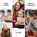 Miniatyrbillede 7 af 7: Bomclap Diamond malesæt til voksne – Rose motiv, 5D blomsterperlekunst