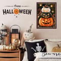 Pikkukuva 6 / 7: Bomclap Timanttimaalaussarja aikuisille – Kurpitsa- ja Halloween-aihe, 5D-helmitaide – DIY-maalaus seinäkoristeluun ja lahjaksi
