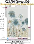 Pikkukuva 5 / 8: Bomclap Diamond Painting aikuisille – kukat, 5D DIY täysin peittävä timanttimaalaus