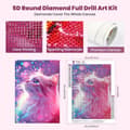 Miniatyrbillede 3 af 6: Bomclap Art Kit til voksne - 5D diamantmaleri med kattemotiv, DIY fuld dækning for begyndere