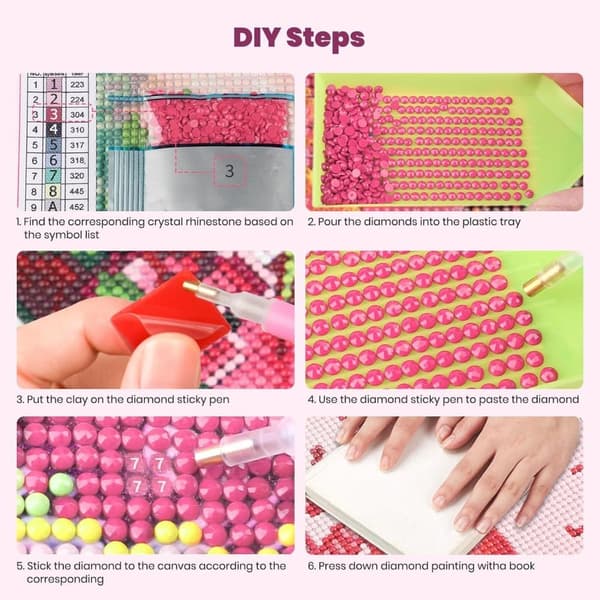 Bomclap Art Kit til voksne - 5D diamantmaleri med kattemotiv, DIY fuld dækning for begyndere