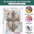 Miniatyrbillede 3 af 7: Bomclap Christian Cross Diamond Art 30x40 cm – 5D Diamantmaleri for voksne