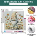 Miniatyrbild 3 av 7: Bomclap Trädgårds-Tomte Diamond Art 30x30 cm – 5D Diamanttavla DIY