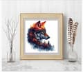 Miniatyrbild 2 av 7: Bomclap 5D Varg Diamantmålning Diamond Art Kit för Vuxna, Djurtema, 30x30cm