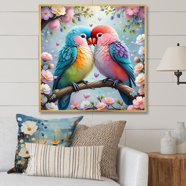 Bomclap 5D Fågel Diamantmålning Diamond Art Kit för Vuxna, Vårtema, 35x35cm