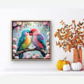 Miniatyrbild 2 av 7: Bomclap 5D Fågel Diamantmålning Diamond Art Kit för Vuxna, Vårtema, 35x35cm
