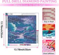 Pikkukuva 4 / 6: Bomclap 5D Moon Light Landscape Diamond Painting Diamond Art Kit aikuisille, 35x35cm