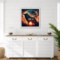 Miniatyrbild 2 av 6: Bomclap Varg Diamantmålning Diamond Art Kit för Vuxna Nybörjare Skogsmotiv 30x30cm