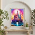 Pikkukuva 4 / 7: Bomclap Castle Timanttimaalaus Timanttitaidesarja aikuisille Aurora Maisema 30x40cm