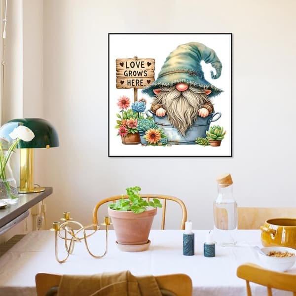 Bomclap Santa Succulent Diamond Painting Diamond Art Kit aikuisille 35x35cm