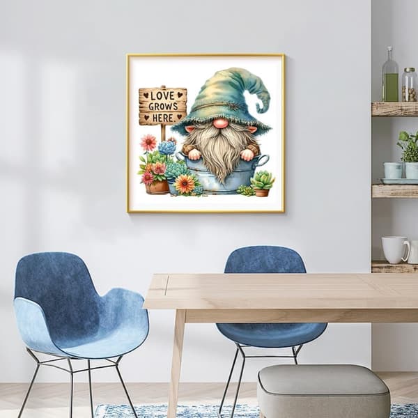 Bomclap Santa Succulent Diamond Painting Diamond Art Kit aikuisille 35x35cm