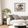 Miniatyrbild 4 av 7: Bomclap Cowboy och Häst Diamond Art Kit Diamantmålning för Vuxna 30x40cm