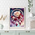 Miniatyrbillede 4 af 7: Bomclap Dream Catcher & Rose Diamond Art Kit Diamantmaleri til voksne 30x40cm