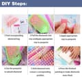 Miniatyrbild 6 av 7: Bomclap Sköldpadda Diamantmålning Diamond Art Kit för Vuxna Havstema 30x40cm